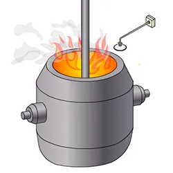 Датчик уровня для кислородно-конвертерного производства
